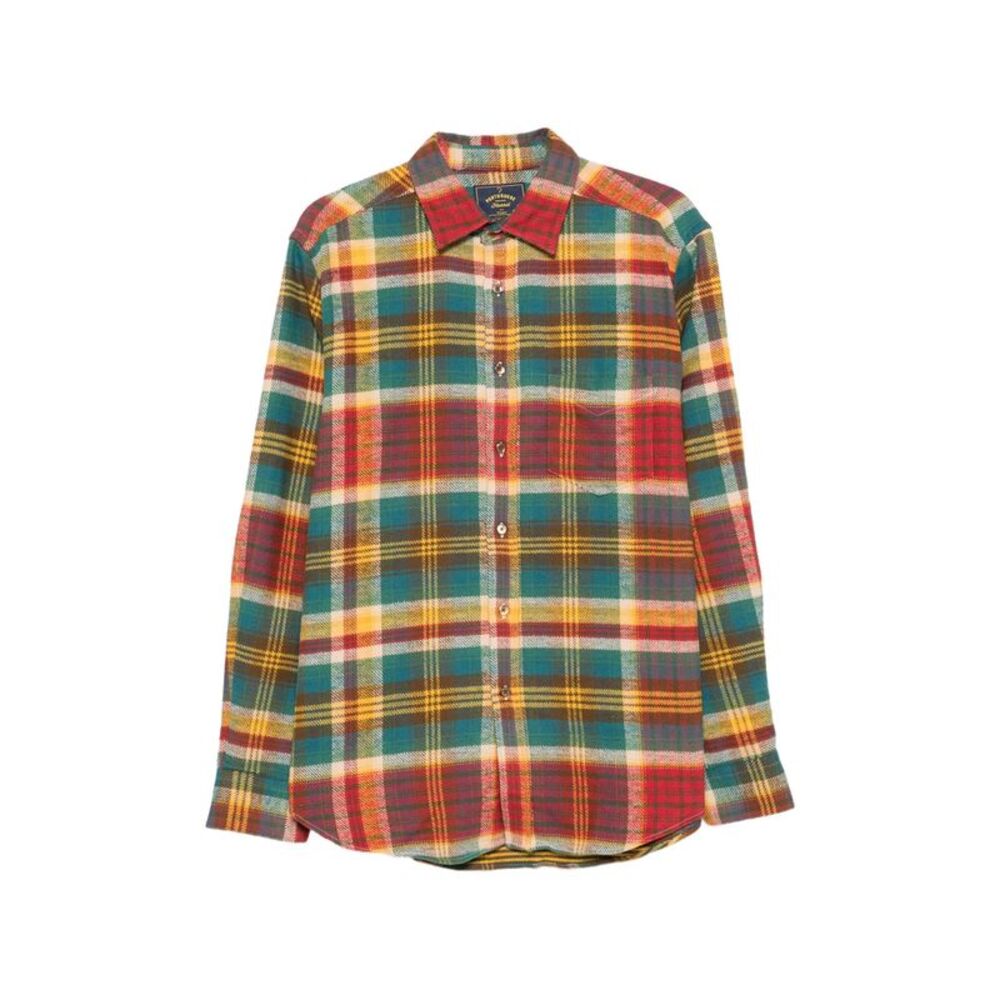 Portuguese Flannel Green Shirts Men